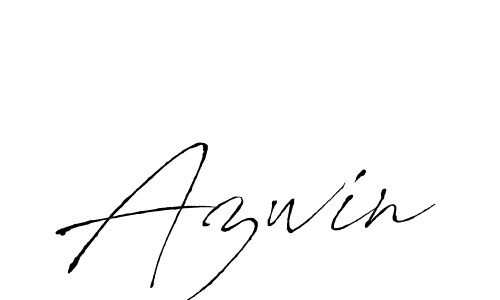 Make a beautiful signature design for name Azwin. With this signature (Antro_Vectra) style, you can create a handwritten signature for free. Azwin signature style 6 images and pictures png