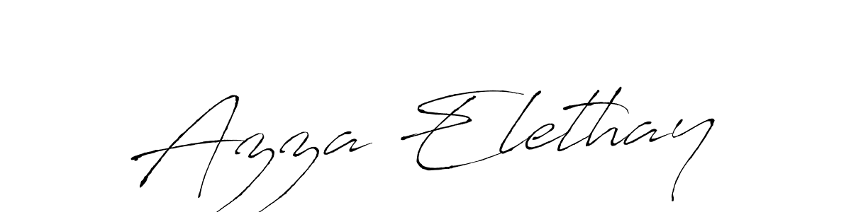 Antro_Vectra is a professional signature style that is perfect for those who want to add a touch of class to their signature. It is also a great choice for those who want to make their signature more unique. Get Azza Elethay name to fancy signature for free. Azza Elethay signature style 6 images and pictures png