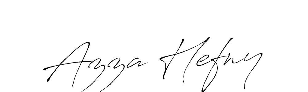 Azza Hefny stylish signature style. Best Handwritten Sign (Antro_Vectra) for my name. Handwritten Signature Collection Ideas for my name Azza Hefny. Azza Hefny signature style 6 images and pictures png