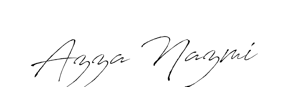 Use a signature maker to create a handwritten signature online. With this signature software, you can design (Antro_Vectra) your own signature for name Azza Nazmi. Azza Nazmi signature style 6 images and pictures png