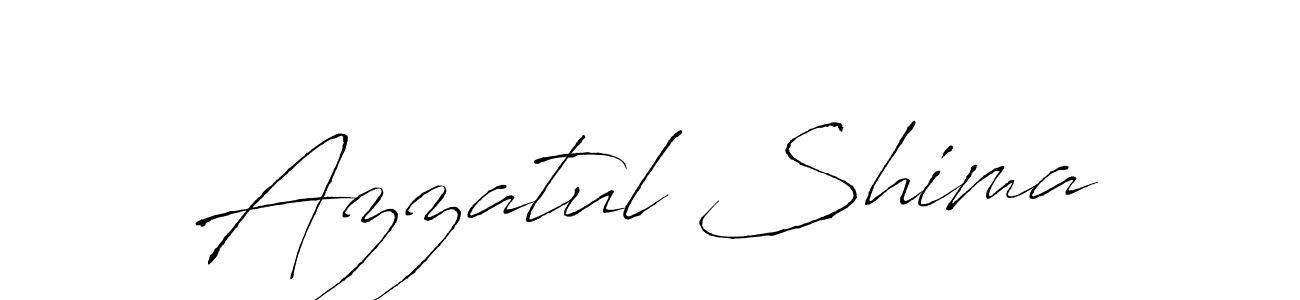 Azzatul Shima stylish signature style. Best Handwritten Sign (Antro_Vectra) for my name. Handwritten Signature Collection Ideas for my name Azzatul Shima. Azzatul Shima signature style 6 images and pictures png