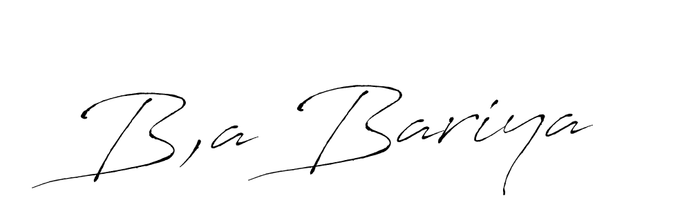 Also we have B,a Bariya name is the best signature style. Create professional handwritten signature collection using Antro_Vectra autograph style. B,a Bariya signature style 6 images and pictures png