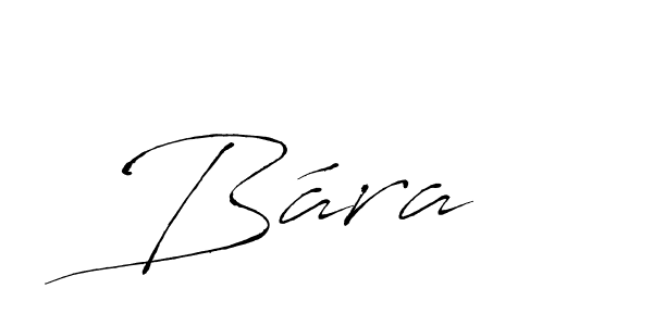 Bára  stylish signature style. Best Handwritten Sign (Antro_Vectra) for my name. Handwritten Signature Collection Ideas for my name Bára . Bára  signature style 6 images and pictures png