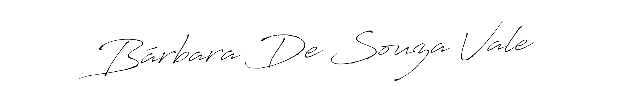 Bárbara De Souza Vale stylish signature style. Best Handwritten Sign (Antro_Vectra) for my name. Handwritten Signature Collection Ideas for my name Bárbara De Souza Vale. Bárbara De Souza Vale signature style 6 images and pictures png