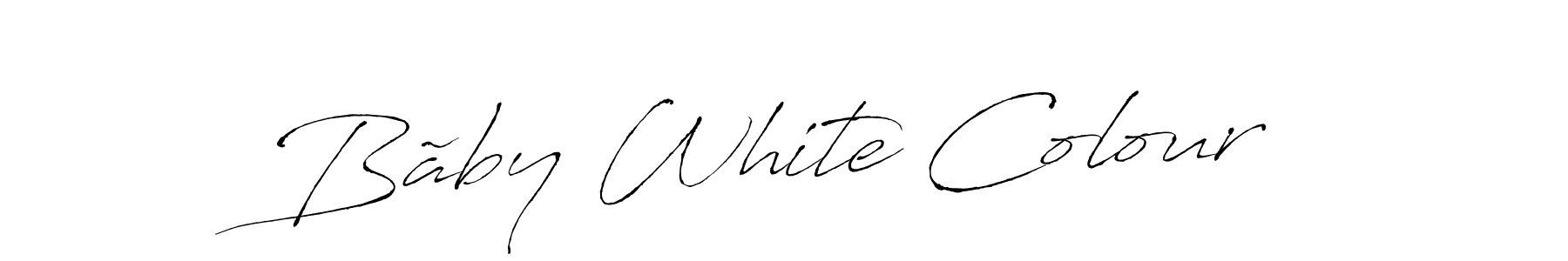 Also we have Bãby White Colour name is the best signature style. Create professional handwritten signature collection using Antro_Vectra autograph style. Bãby White Colour signature style 6 images and pictures png