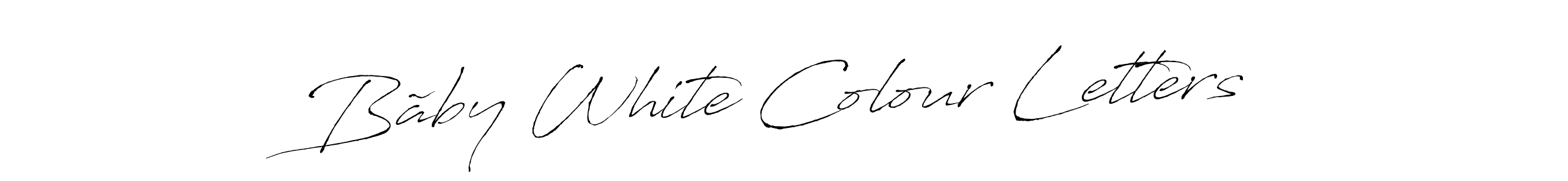 Use a signature maker to create a handwritten signature online. With this signature software, you can design (Antro_Vectra) your own signature for name Bãby White Colour Letters. Bãby White Colour Letters signature style 6 images and pictures png