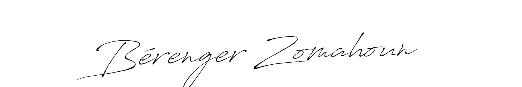 You should practise on your own different ways (Antro_Vectra) to write your name (Bérenger Zomahoun) in signature. don't let someone else do it for you. Bérenger Zomahoun signature style 6 images and pictures png