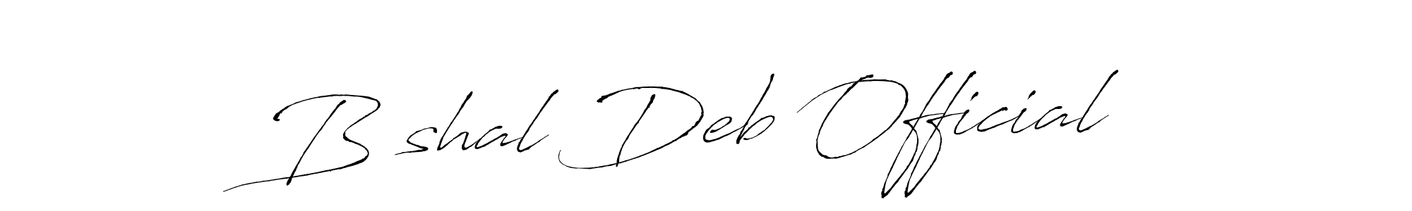 Use a signature maker to create a handwritten signature online. With this signature software, you can design (Antro_Vectra) your own signature for name Bİshal Deb Official. Bİshal Deb Official signature style 6 images and pictures png