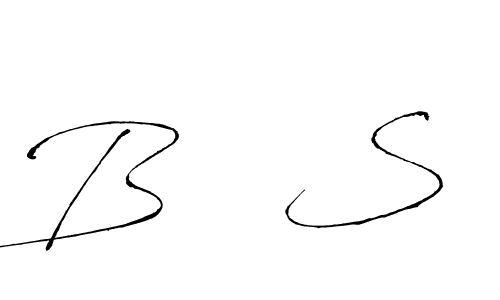 Use a signature maker to create a handwritten signature online. With this signature software, you can design (Antro_Vectra) your own signature for name B   S. B   S signature style 6 images and pictures png