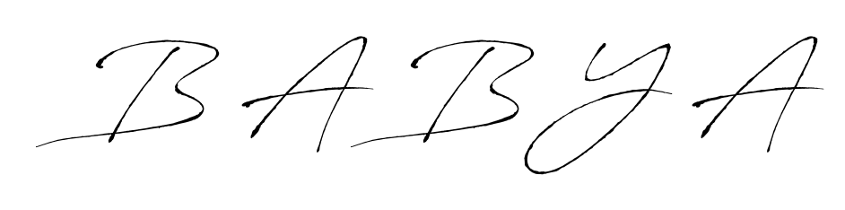 Build your personal autograph collection for name B A B Y A with Antro_Vectra design. Browse, select, and save your favorites. B A B Y A signature style 6 images and pictures png