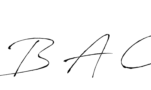 How to make B A C signature? Antro_Vectra is a professional autograph style. Create handwritten signature for B A C name. B A C signature style 6 images and pictures png