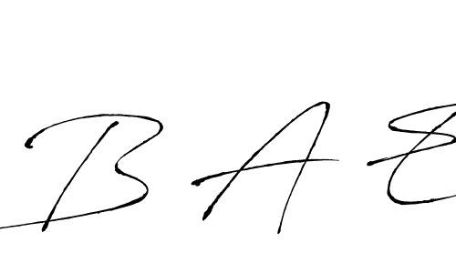 Create a beautiful signature design for name B A E. With this signature (Antro_Vectra) fonts, you can make a handwritten signature for free. B A E signature style 6 images and pictures png