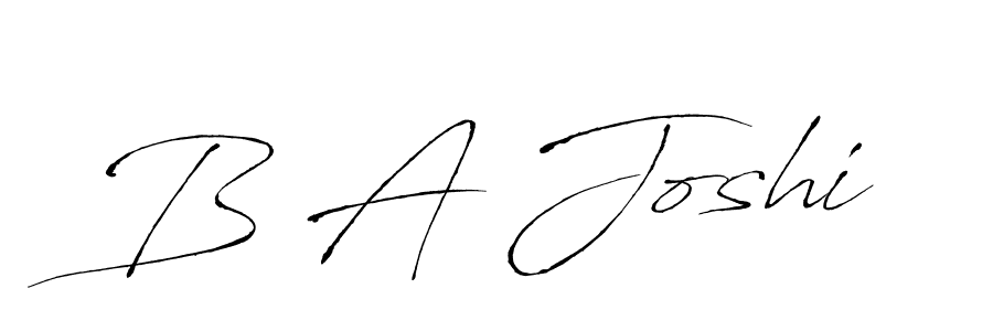 Antro_Vectra is a professional signature style that is perfect for those who want to add a touch of class to their signature. It is also a great choice for those who want to make their signature more unique. Get B A Joshi name to fancy signature for free. B A Joshi signature style 6 images and pictures png