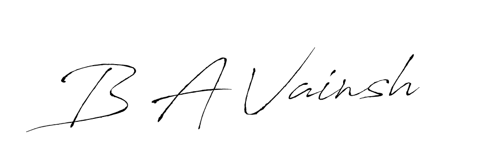 Make a beautiful signature design for name B A Vainsh. Use this online signature maker to create a handwritten signature for free. B A Vainsh signature style 6 images and pictures png