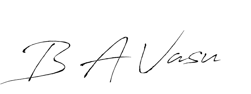 Also You can easily find your signature by using the search form. We will create B A Vasu name handwritten signature images for you free of cost using Antro_Vectra sign style. B A Vasu signature style 6 images and pictures png