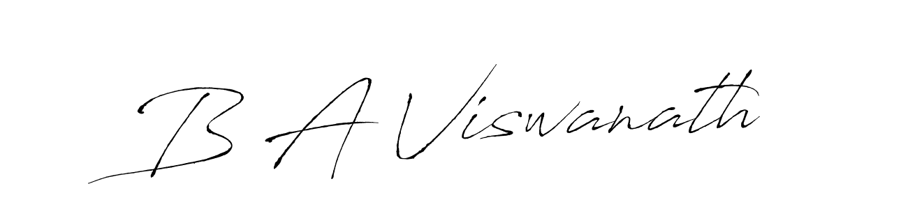 How to make B A Viswanath signature? Antro_Vectra is a professional autograph style. Create handwritten signature for B A Viswanath name. B A Viswanath signature style 6 images and pictures png