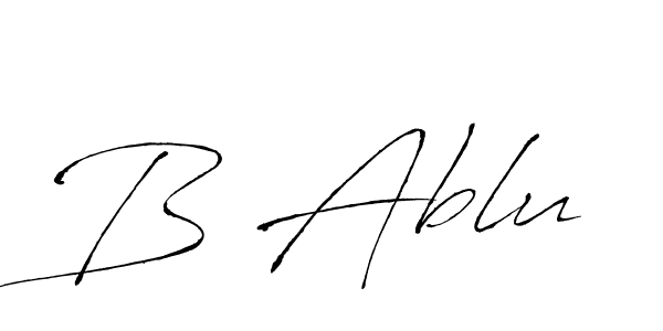 You can use this online signature creator to create a handwritten signature for the name B Ablu. This is the best online autograph maker. B Ablu signature style 6 images and pictures png