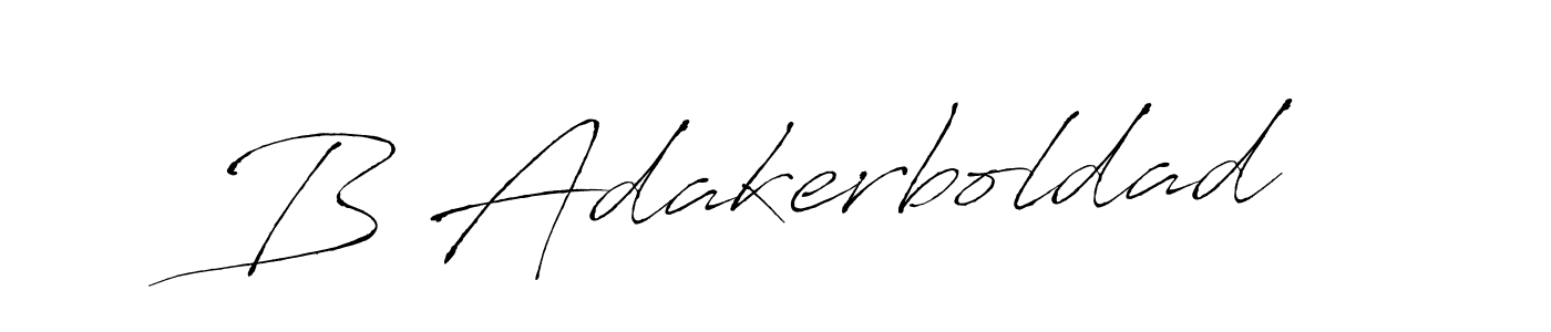 Make a beautiful signature design for name B Adakerboldad. With this signature (Antro_Vectra) style, you can create a handwritten signature for free. B Adakerboldad signature style 6 images and pictures png