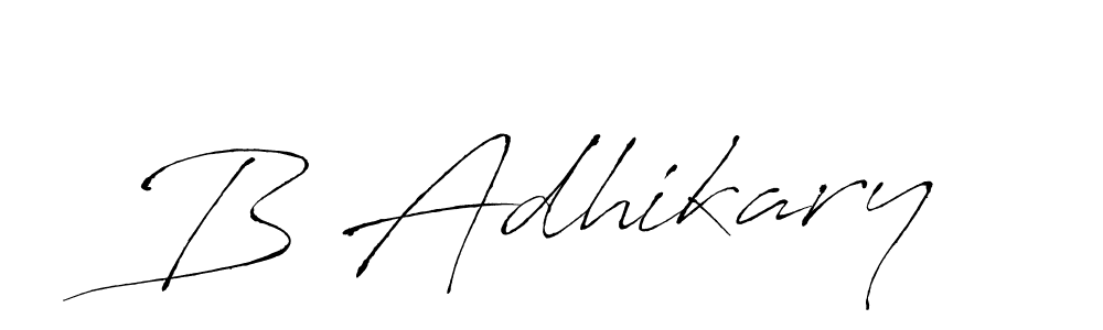 How to Draw B Adhikary signature style? Antro_Vectra is a latest design signature styles for name B Adhikary. B Adhikary signature style 6 images and pictures png