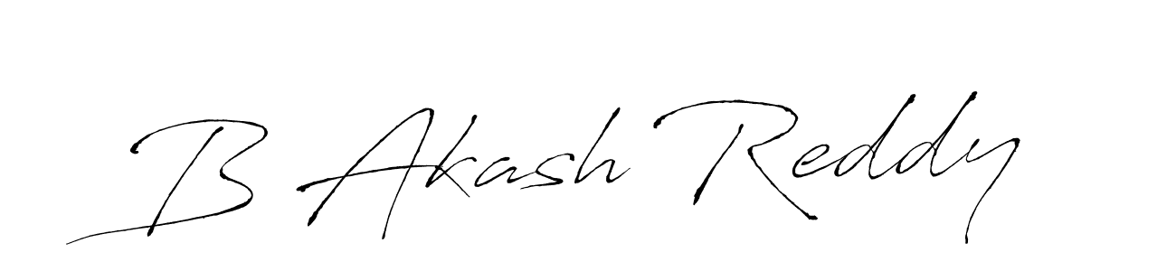 How to make B Akash Reddy signature? Antro_Vectra is a professional autograph style. Create handwritten signature for B Akash Reddy name. B Akash Reddy signature style 6 images and pictures png