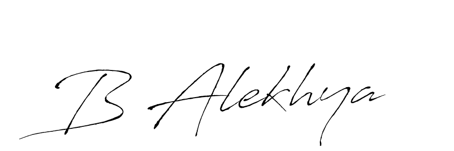 Antro_Vectra is a professional signature style that is perfect for those who want to add a touch of class to their signature. It is also a great choice for those who want to make their signature more unique. Get B Alekhya name to fancy signature for free. B Alekhya signature style 6 images and pictures png