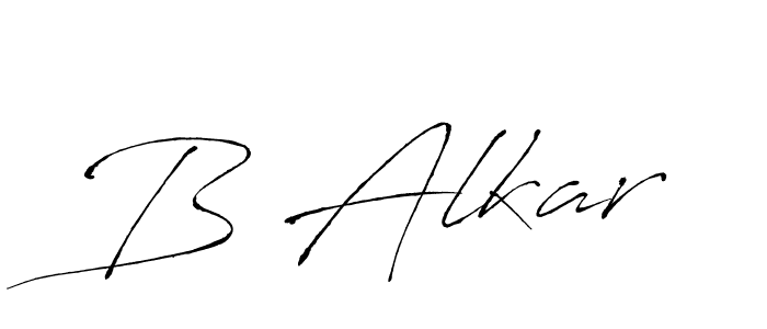 Design your own signature with our free online signature maker. With this signature software, you can create a handwritten (Antro_Vectra) signature for name B Alkar. B Alkar signature style 6 images and pictures png