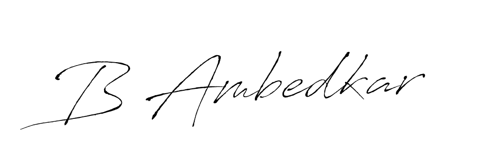 Design your own signature with our free online signature maker. With this signature software, you can create a handwritten (Antro_Vectra) signature for name B Ambedkar. B Ambedkar signature style 6 images and pictures png