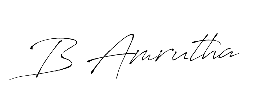 You should practise on your own different ways (Antro_Vectra) to write your name (B Amrutha) in signature. don't let someone else do it for you. B Amrutha signature style 6 images and pictures png