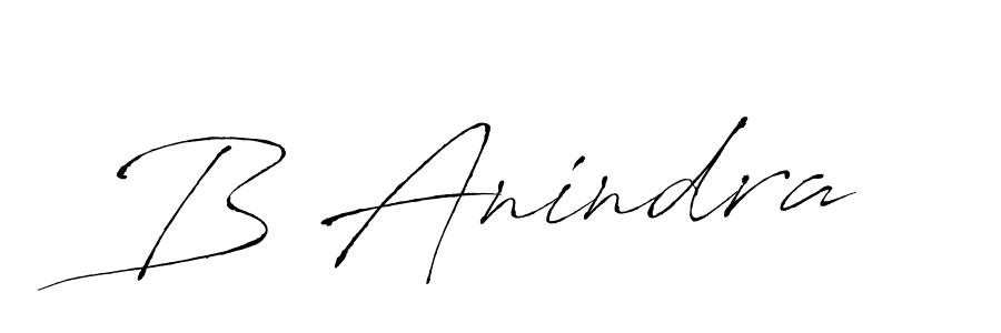 How to make B Anindra signature? Antro_Vectra is a professional autograph style. Create handwritten signature for B Anindra name. B Anindra signature style 6 images and pictures png