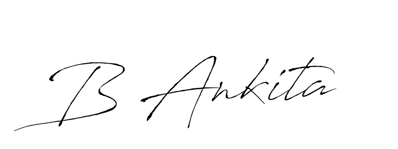 Antro_Vectra is a professional signature style that is perfect for those who want to add a touch of class to their signature. It is also a great choice for those who want to make their signature more unique. Get B Ankita name to fancy signature for free. B Ankita signature style 6 images and pictures png