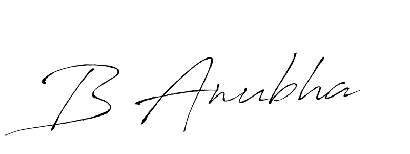 Make a beautiful signature design for name B Anubha. Use this online signature maker to create a handwritten signature for free. B Anubha signature style 6 images and pictures png