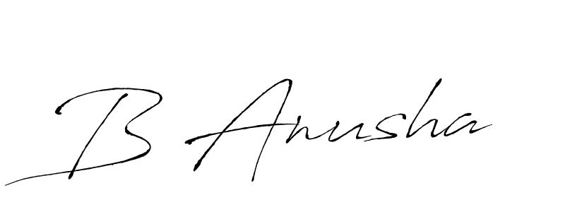 Make a short B Anusha signature style. Manage your documents anywhere anytime using Antro_Vectra. Create and add eSignatures, submit forms, share and send files easily. B Anusha signature style 6 images and pictures png