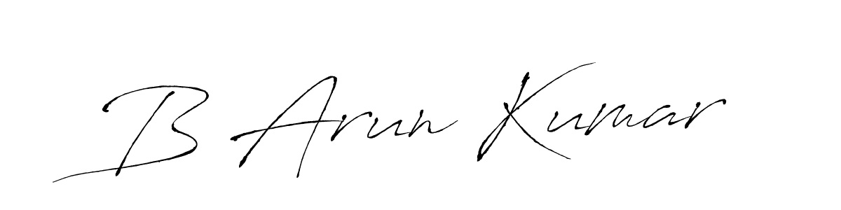 Make a beautiful signature design for name B Arun Kumar. Use this online signature maker to create a handwritten signature for free. B Arun Kumar signature style 6 images and pictures png