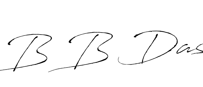 Make a beautiful signature design for name B B Das. With this signature (Antro_Vectra) style, you can create a handwritten signature for free. B B Das signature style 6 images and pictures png