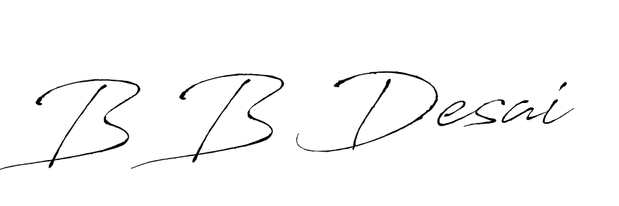 Also we have B B Desai name is the best signature style. Create professional handwritten signature collection using Antro_Vectra autograph style. B B Desai signature style 6 images and pictures png