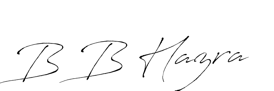 How to make B B Hazra name signature. Use Antro_Vectra style for creating short signs online. This is the latest handwritten sign. B B Hazra signature style 6 images and pictures png