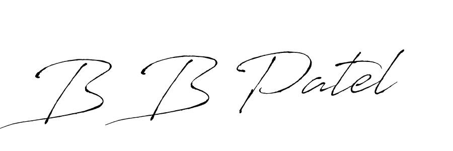 How to Draw B B Patel signature style? Antro_Vectra is a latest design signature styles for name B B Patel. B B Patel signature style 6 images and pictures png