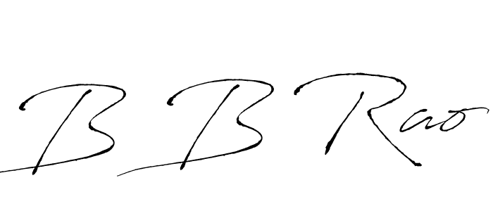 Create a beautiful signature design for name B B Rao. With this signature (Antro_Vectra) fonts, you can make a handwritten signature for free. B B Rao signature style 6 images and pictures png