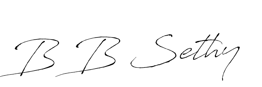 The best way (Antro_Vectra) to make a short signature is to pick only two or three words in your name. The name B B Sethy include a total of six letters. For converting this name. B B Sethy signature style 6 images and pictures png