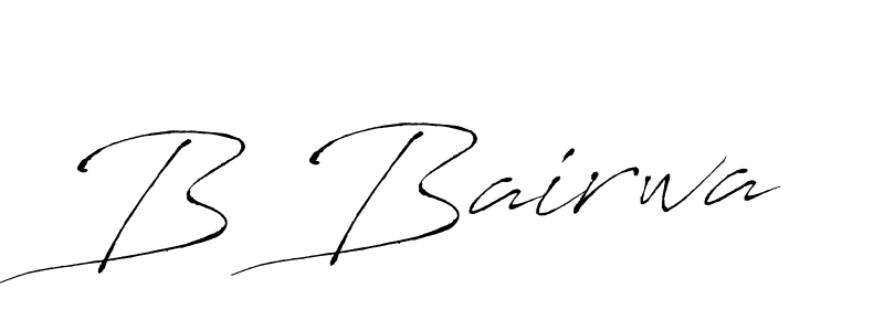 How to make B Bairwa signature? Antro_Vectra is a professional autograph style. Create handwritten signature for B Bairwa name. B Bairwa signature style 6 images and pictures png