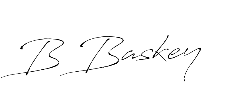 B Baskey stylish signature style. Best Handwritten Sign (Antro_Vectra) for my name. Handwritten Signature Collection Ideas for my name B Baskey. B Baskey signature style 6 images and pictures png