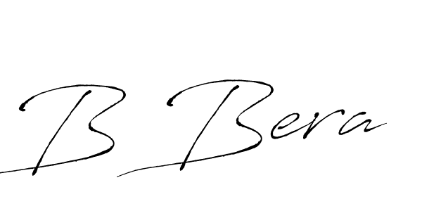 B Bera stylish signature style. Best Handwritten Sign (Antro_Vectra) for my name. Handwritten Signature Collection Ideas for my name B Bera. B Bera signature style 6 images and pictures png