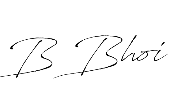 Make a beautiful signature design for name B Bhoi. With this signature (Antro_Vectra) style, you can create a handwritten signature for free. B Bhoi signature style 6 images and pictures png