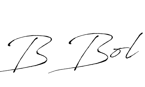 How to make B Bol name signature. Use Antro_Vectra style for creating short signs online. This is the latest handwritten sign. B Bol signature style 6 images and pictures png