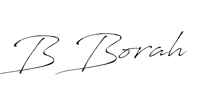 How to make B Borah signature? Antro_Vectra is a professional autograph style. Create handwritten signature for B Borah name. B Borah signature style 6 images and pictures png