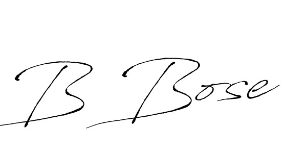 You should practise on your own different ways (Antro_Vectra) to write your name (B Bose) in signature. don't let someone else do it for you. B Bose signature style 6 images and pictures png