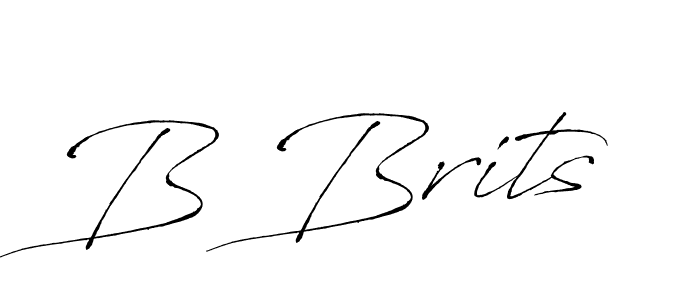 Design your own signature with our free online signature maker. With this signature software, you can create a handwritten (Antro_Vectra) signature for name B Brits. B Brits signature style 6 images and pictures png