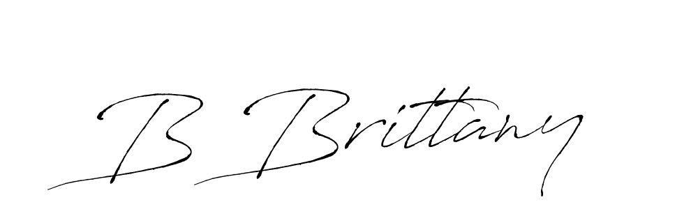 Make a beautiful signature design for name B Brittany. With this signature (Antro_Vectra) style, you can create a handwritten signature for free. B Brittany signature style 6 images and pictures png