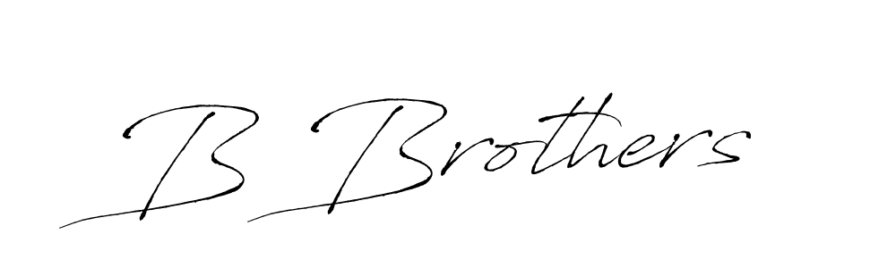 Create a beautiful signature design for name B Brothers. With this signature (Antro_Vectra) fonts, you can make a handwritten signature for free. B Brothers signature style 6 images and pictures png