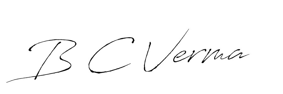 You should practise on your own different ways (Antro_Vectra) to write your name (B C Verma) in signature. don't let someone else do it for you. B C Verma signature style 6 images and pictures png